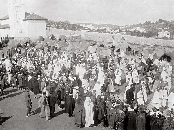Governor going to Mosque, Tangier, Morocco, c. 1900