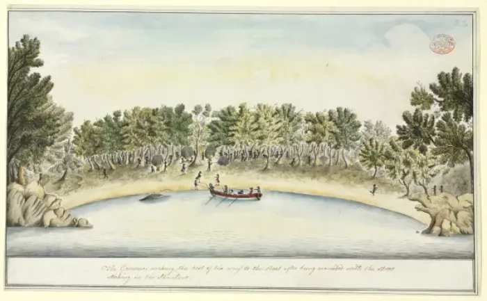 Framed Print : The Governor making the best of his way to the Boat after be Framed Print : The Governor making the best of his way to the Boat after be