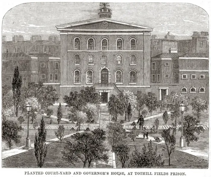 Framed Print : Governors house at Tothill Fields Prison Framed Print : Governors house at Tothill Fields Prison