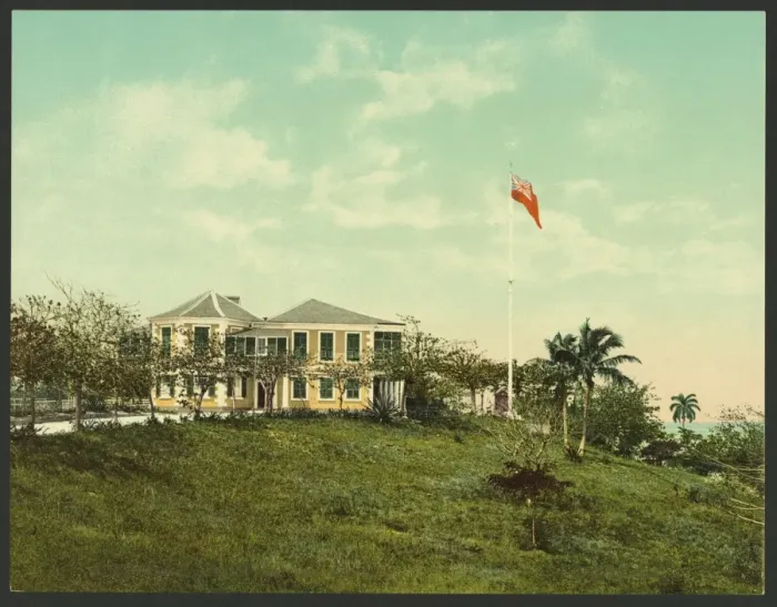 Framed Print : Governors residence, Nassau, Bahama Islands Framed Print : Governors residence, Nassau, Bahama Islands