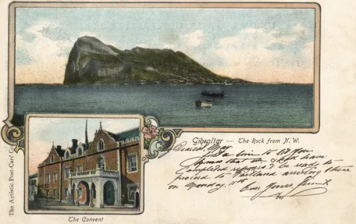 Framed Print : Governors residence and The Rock, Gibraltar Framed Print : Governors residence and The Rock, Gibraltar