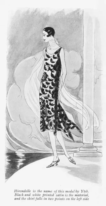 Framed Print : A gown from Yteb entitled Hirondelle, Paris, 1926 Framed Print : A gown from Yteb entitled Hirondelle, Paris, 1926
