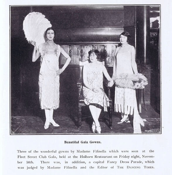 Three gowns from Fifinella, 1924