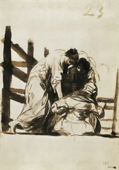 Framed Print : GOYA Y LUCIENTES, Francisco de (1746-1828). Two Framed Print : GOYA Y LUCIENTES, Francisco de (1746-1828). Two