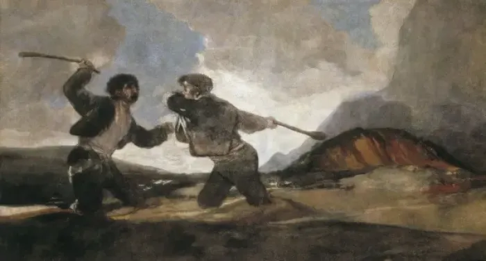 Framed Print : GOYA Y LUCIENTES, Francisco de (1746-1828). Duel Framed Print : GOYA Y LUCIENTES, Francisco de (1746-1828). Duel