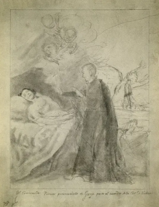 Framed Print : GOYA Y LUCIENTES, Francisco de (1746-1828). Saint Framed Print : GOYA Y LUCIENTES, Francisco de (1746-1828). Saint