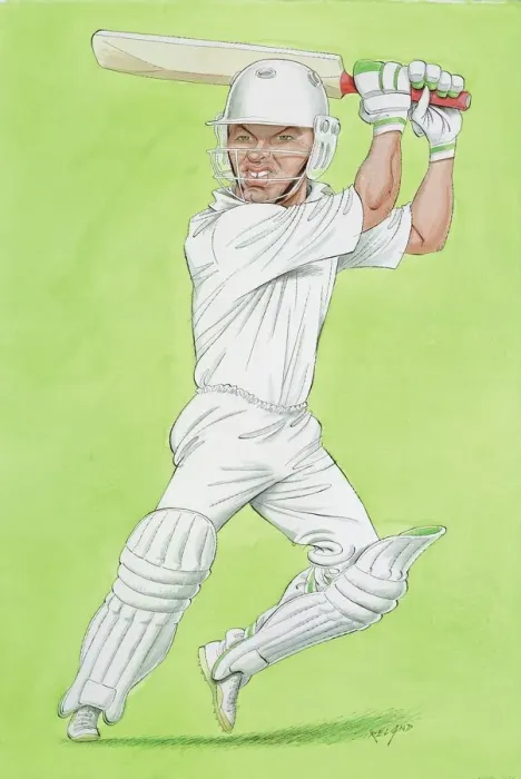Framed Print : Graeme Hick - England cricketer