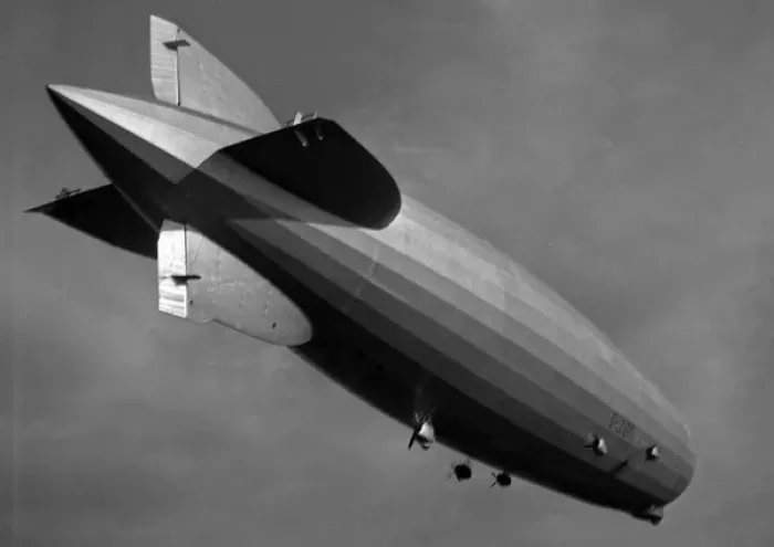 Framed Print : Graf Zeppelin airship in flight Framed Print : Graf Zeppelin airship in flight