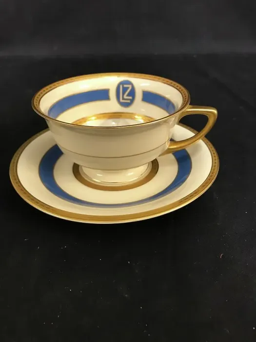 Framed Print : Graf Zeppelin Airship - porcelain teacup and saucer Framed Print : Graf Zeppelin Airship - porcelain teacup and saucer