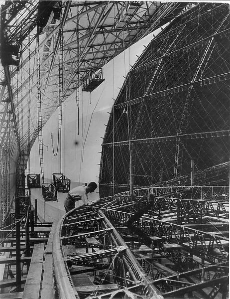 The Graf Zeppelin II LZ 130 during construction