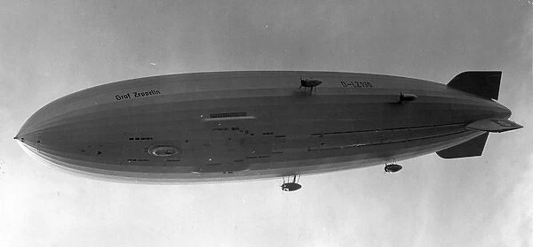 The Graf Zeppelin II LZ 130 over the crowd at Rebstock