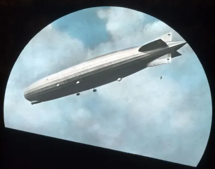 Framed Print : The Graf Zeppelin LZ 127 colour tinted Framed Print : The Graf Zeppelin LZ 127 colour tinted