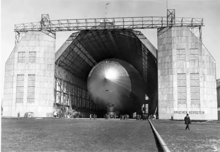 Framed Print : The Graf Zeppelin LZ 127 in its hangar Framed Print : The Graf Zeppelin LZ 127 in its hangar