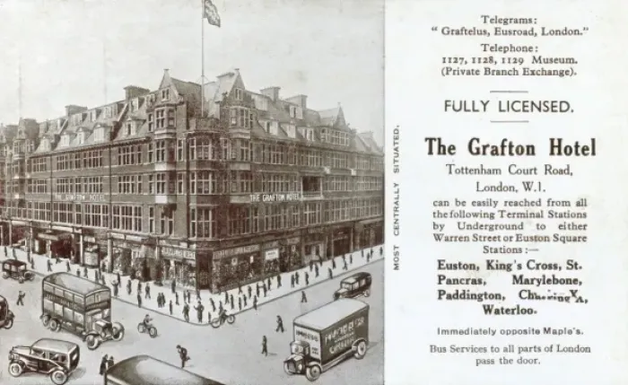 Framed Print : The Grafton Hotel, London Framed Print : The Grafton Hotel, London