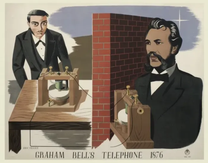 Framed Print : Graham Bells Telephone Framed Print : Graham Bells Telephone