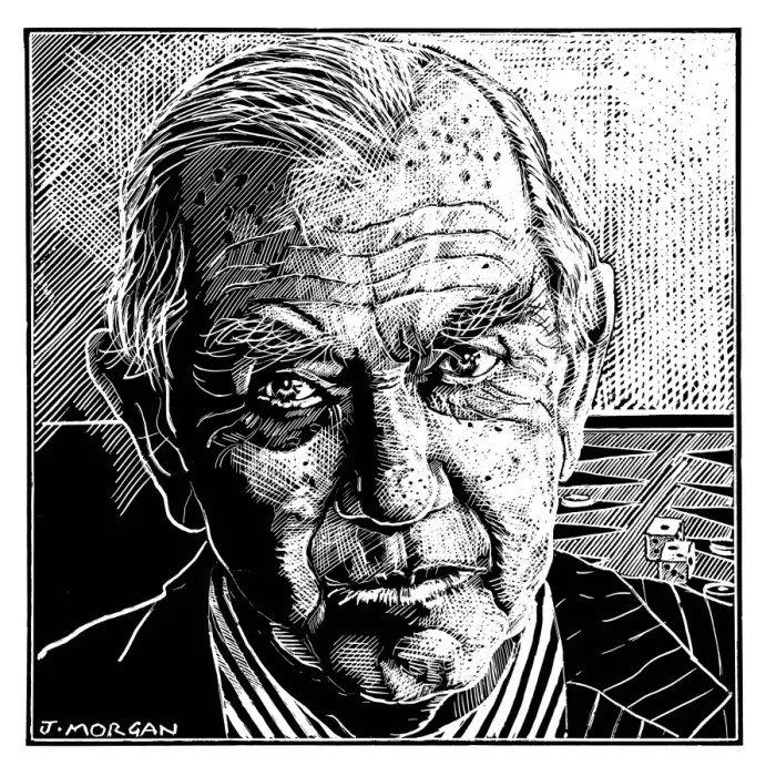 Framed Print : Graham Greene / Morgan Framed Print : Graham Greene / Morgan