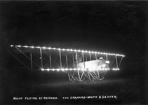 Grahame-White Type 10 Charabanc illuminated for night-flying