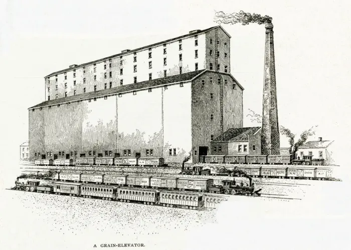 Framed Print : GRAIN ELEVATOR Framed Print : GRAIN ELEVATOR