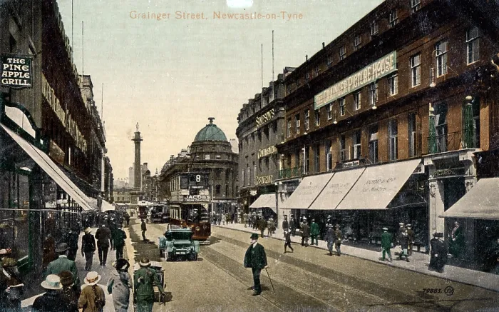 Framed Print : Grainger Street, Newcastle-on-Tyne. Date: 1916 Framed Print : Grainger Street, Newcastle-on-Tyne. Date: 1916