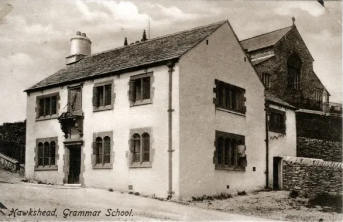 Framed Print : Grammar School, Hawkshead, Cumbria Framed Print : Grammar School, Hawkshead, Cumbria