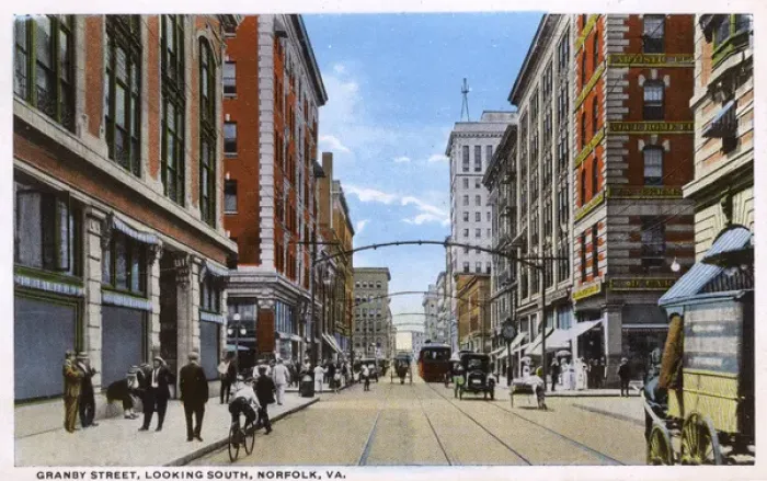 Framed Print : Granby Street, looking south - Norfolk Virginia, USA Framed Print : Granby Street, looking south - Norfolk Virginia, USA