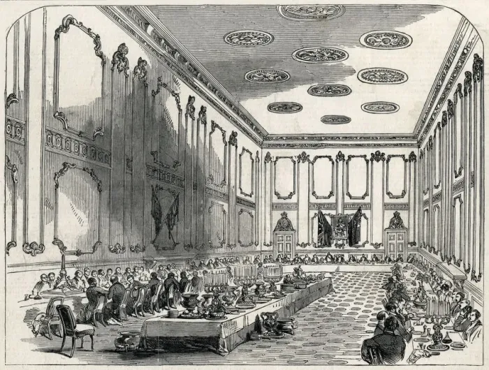 Framed Print : Grand Banquet of the Officers of the Coldstream Guards Framed Print : Grand Banquet of the Officers of the Coldstream Guards