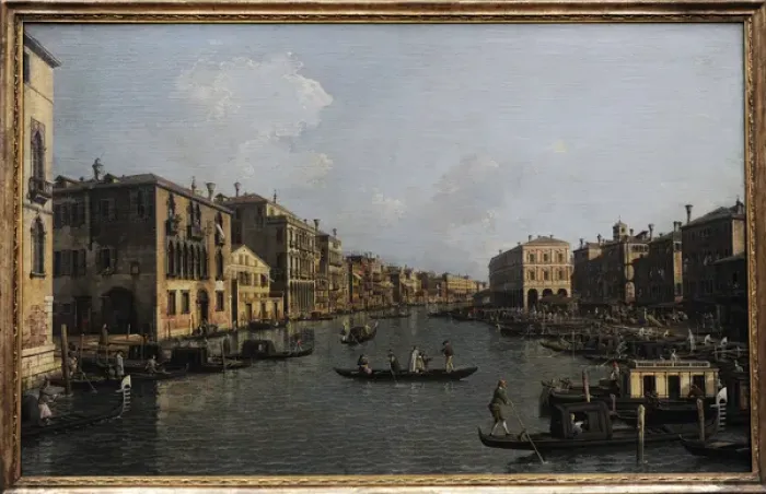Framed Print : Grand Canal Looking South-East from the Campo Santa Sophia t Framed Print : Grand Canal Looking South-East from the Campo Santa Sophia t