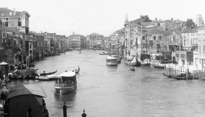 Framed Print : Grand Canal Venice Italy early 1900s Framed Print : Grand Canal Venice Italy early 1900s