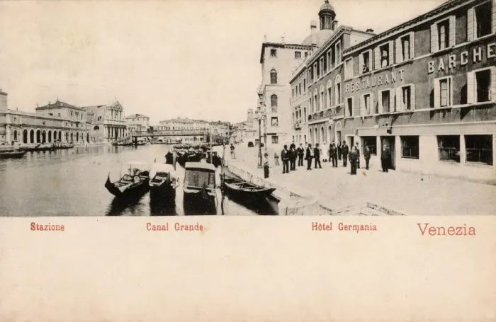 Framed Print : Grand Canal, Venice, Italy - Station and Hotel Germania Framed Print : Grand Canal, Venice, Italy - Station and Hotel Germania
