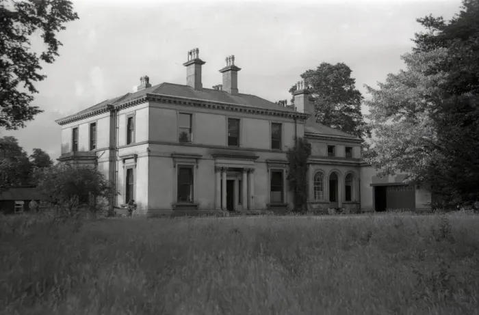 Framed Print : A Grand Country House - possibly in North Wales Framed Print : A Grand Country House - possibly in North Wales
