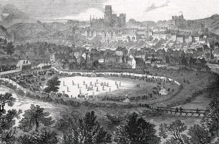 Framed Print : Grand cricket match at Durham Framed Print : Grand cricket match at Durham