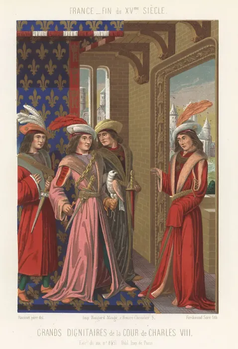 Framed Print : Grand dignitaries from the court of King Charles VIII, France, 1 Framed Print : Grand dignitaries from the court of King Charles VIII, France, 1