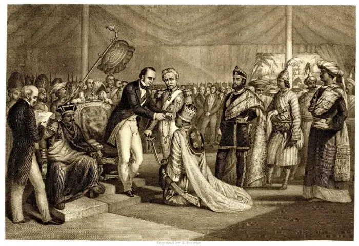 Framed Print : Grand Durbar at Cawnpore, November 1859 Framed Print : Grand Durbar at Cawnpore, November 1859