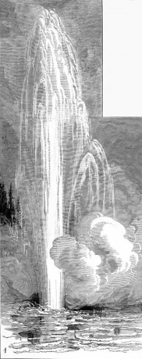 Framed Print : The Grand Geyser, Yellowstone National Park, 1883 Framed Print : The Grand Geyser, Yellowstone National Park, 1883
