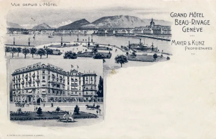 Framed Print : Grand Hotel Beau-Rivage, Geneva, Switzerland Framed Print : Grand Hotel Beau-Rivage, Geneva, Switzerland