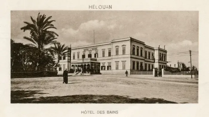 Framed Print : Grand Hotel des Bains in Helwan (Helouan), Egypt Framed Print : Grand Hotel des Bains in Helwan (Helouan), Egypt
