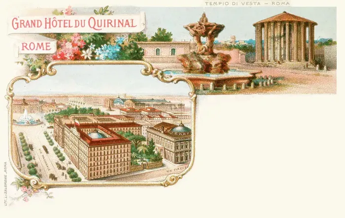 Framed Print : GRAND HOTEL DU QUIRINAL, ROME Date: 1902 Framed Print : GRAND HOTEL DU QUIRINAL, ROME Date: 1902