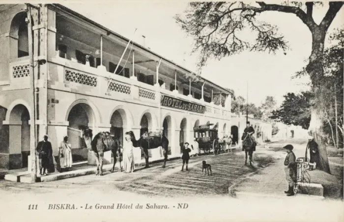 Framed Print : The Grand Hotel du Sahara at Biskra Framed Print : The Grand Hotel du Sahara at Biskra