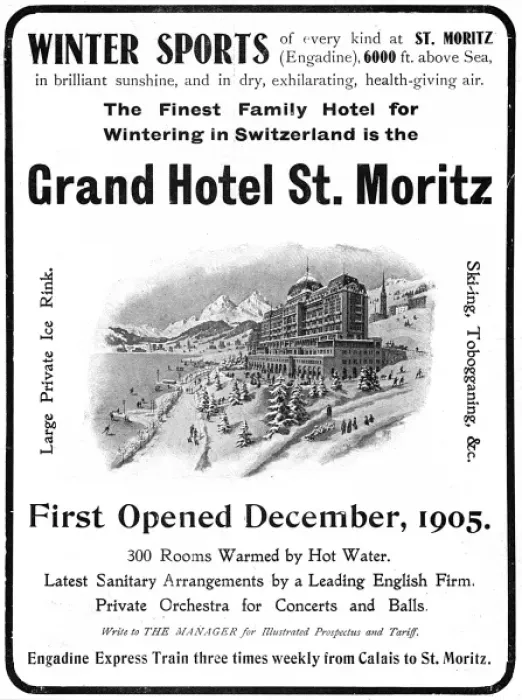 Framed Print : Grand Hotel St Moritz Framed Print : Grand Hotel St Moritz