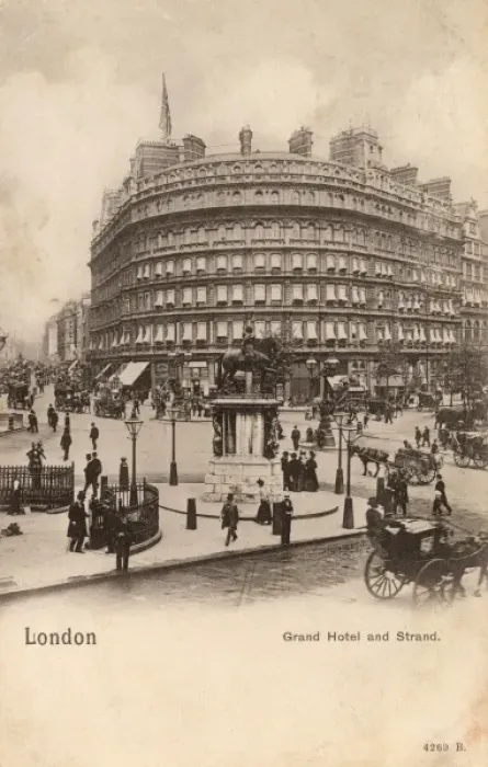 Framed Print : Grand Hotel and the Strand, London Framed Print : Grand Hotel and the Strand, London