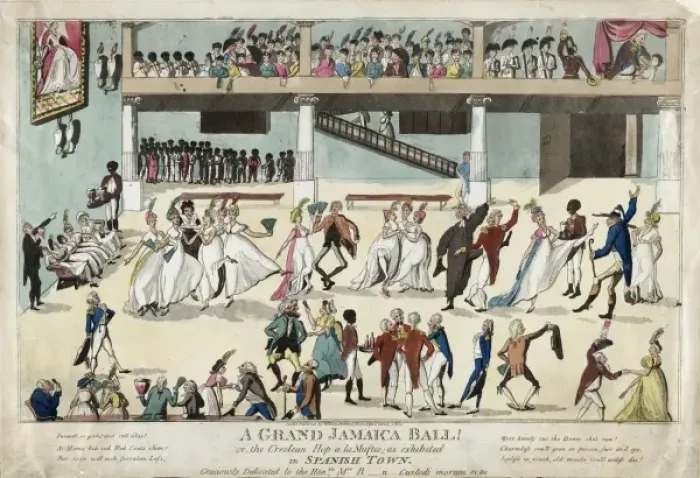 Framed Print : A Grand Jamaica ball! or the Creolean hop a la muftee; as ex Framed Print : A Grand Jamaica ball! or the Creolean hop a la muftee; as ex