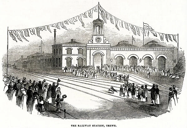 Grand Junction Railway in Crewe 1843