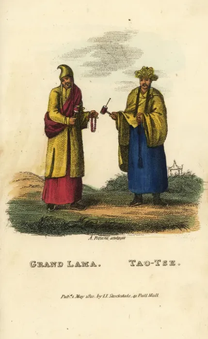 Framed Print : Grand Lama and Tao-Tse Framed Print : Grand Lama and Tao-Tse