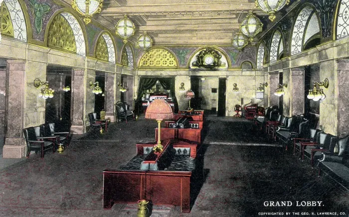 Framed Print : The Grand Lobby, Congress Hotel and Annex, Chicago Framed Print : The Grand Lobby, Congress Hotel and Annex, Chicago