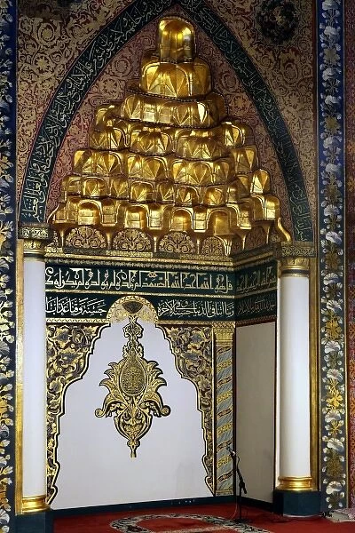 Detail from the Grand Mosque - Ulu Cami in Bursa, Turkey