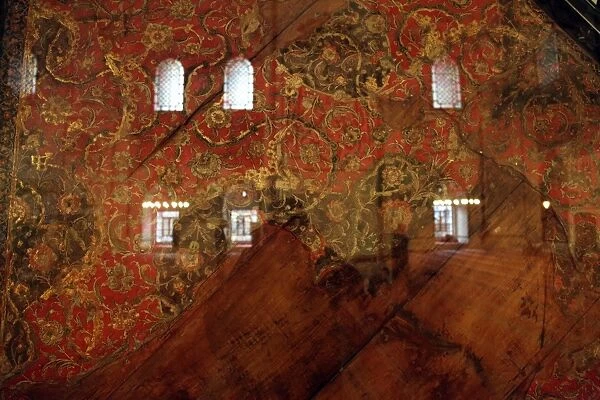 A detail from the Grand Mosque - Ulu Cami in Bursa, Turkey