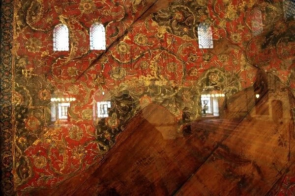 A detail from the Grand Mosque - Ulu Cami in Bursa, Turkey