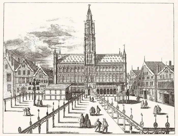 Framed Print : The Grand Place. Date: 1594 Framed Print : The Grand Place. Date: 1594