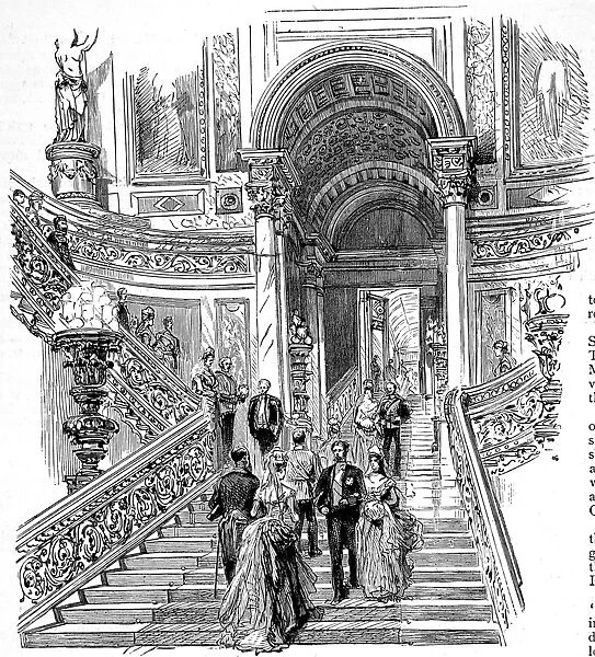 The Grand Staircase, Buckingham Palace, 1887
