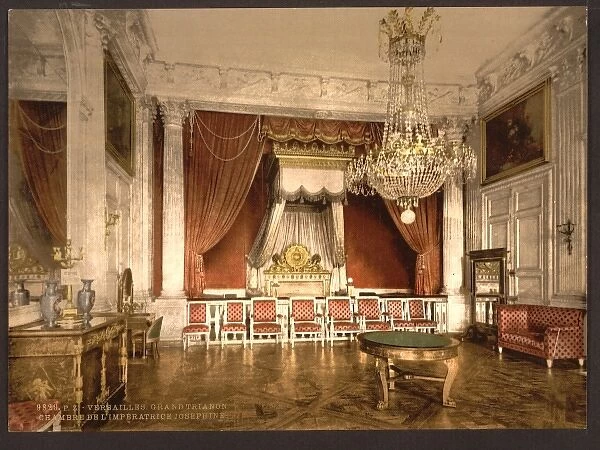 Grand Trianon, chamber of Empress Josephine, Versailles, Fra